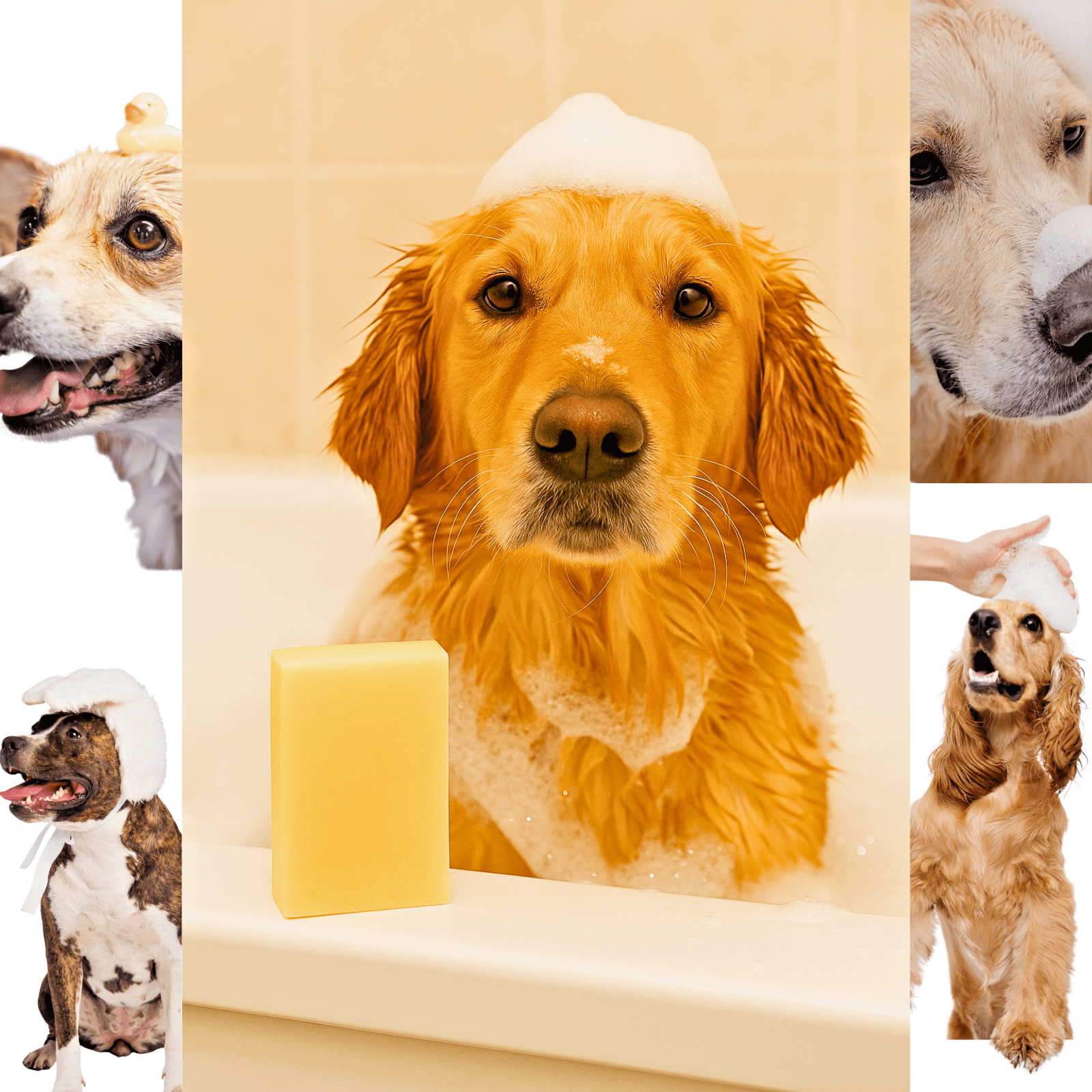 Dog Shampoo Bar Neem & Lemongrass Huge 200g Natural Dog Soap Vegan Grooming UK